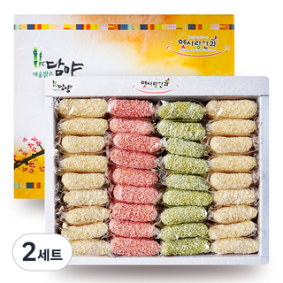 담양한과 꽃창포 삼색유과 선물세트, 640g, 2세트