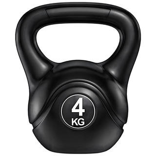 三次方 環保壺鈴 4kg, 黑色, FB024