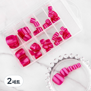 足部美甲腳趾甲片 120p 套組, T07, 2個