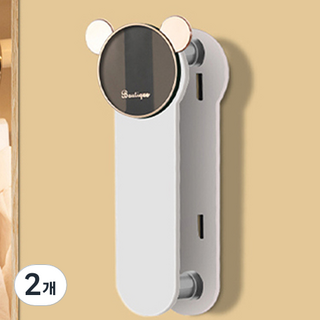 GOODIE FOODIE 折疊式衣架收納盒 2層, 白色, 2個