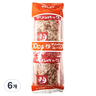 Marine Pack 柴魚片 10入, 6個, 30g