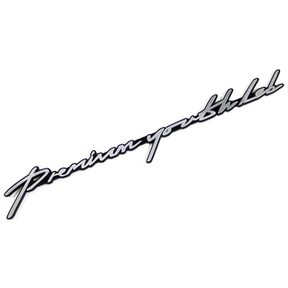 GRIBEN 汽車金屬亮面鍍鉻徽章 70165, 適用於Veloster, 銀色