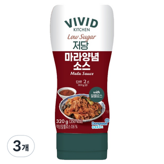 비비드키친 저당 마라양념소스, 320g, 3개