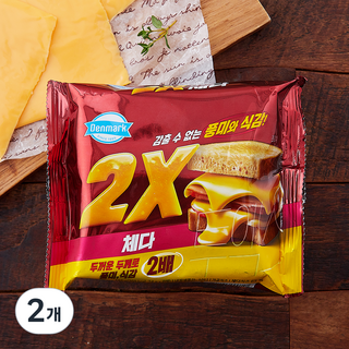 덴마크 두꺼운 2X 체다치즈, 192g, 2개, 1개입