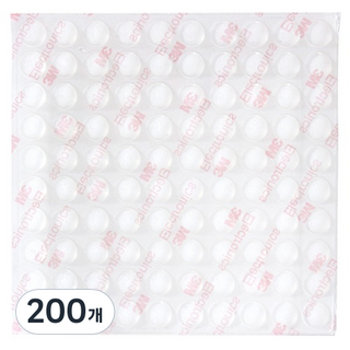 ZioBiz 圓形防撞矽膠緩衝貼片, 200個