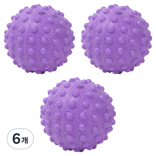 深層舒緩指壓足底按摩球, 6個, 紫色單球