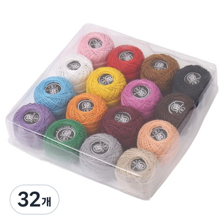 코히모 핸드메이드 DIY 컬러 십자수 자수실 5W0624, 랜덤발송, 32개
