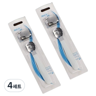 Mirhomefurni 足部硬繭角質去除器 2入 + 刀片 20入組 白色, 4套