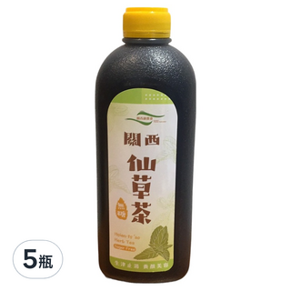 關西鎮農會 仙草茶 無糖, 960ml, 5瓶