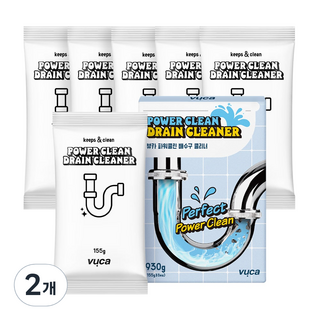 뷰카 파워클린 배수구 클리너, 930g, 2개