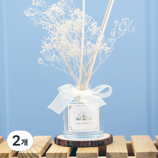 뒤나미스 벚꽃 디퓨저 하얀색 용기 아이보리, 22 피오니, 100ml, 2개