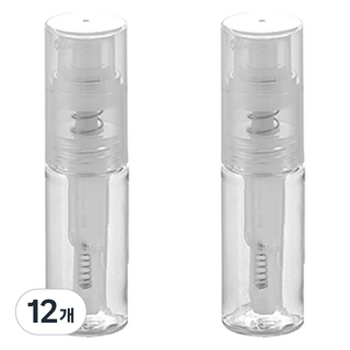휴대용 파우더 스프레이 공병 18ml, 12개, 투명
