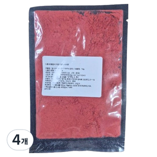 B Home Baking 草莓粉, 4個, 10g