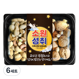 견과공장 소원성취 가족사랑 부럼 견과세트 350g, 6세트