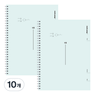 3000 메인페이지 2분할 수학 연습장, 민트, 10개