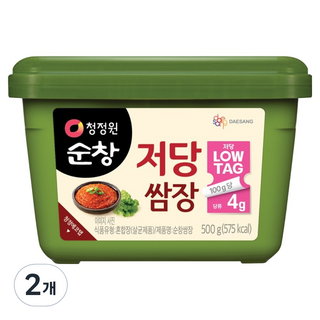 청정원순창 저당 쌈장, 500g, 2개