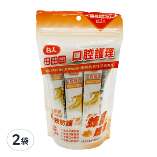 T.KI 白人 蜂膠隨身包漱口水 12包, 144ml, 2袋