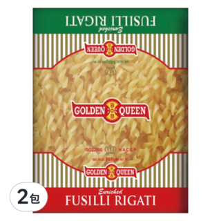 聯華製粉 金后 螺絲麵 蛋白質含量高 口感Q彈 帶有麥子香氣, 500g, 2包