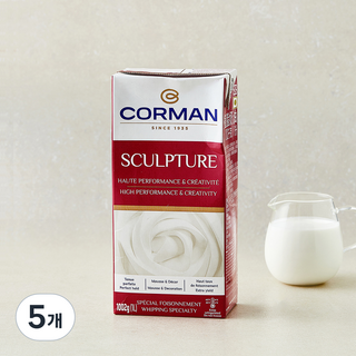 콜만 휘핑크림 스컬프쳐, 5개, 1L