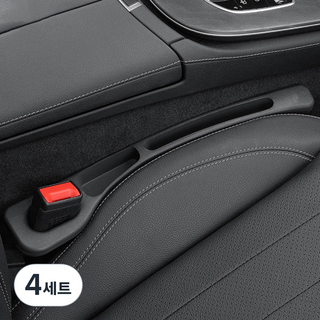 Ctr 汽車座椅縫隙防漏墊 2件套組, 4套, 黑色