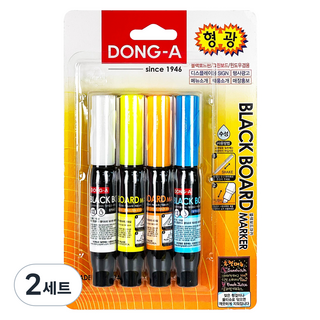 DONG-A 螢光黑板筆4色組, 2套, 4色