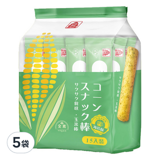 北田 玉米棒 海苔味, 105g, 5袋
