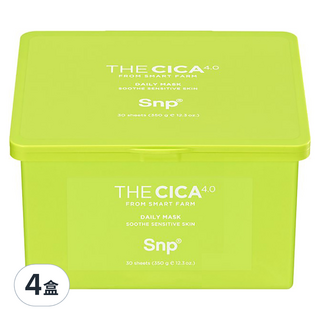 Snp 積雪草4.0鎮靜舒緩面膜, 30張, 4盒