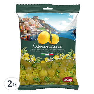 라이킹 이탈리아 포지타노 레몬캔디, 500g, 2개