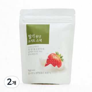 ORGA 水果優格脆片 16g, 草莓, 2個