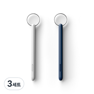 옴모 스테인리스 반영구 혀클리너 퓨어 화이트 + 네이비 블루 세트 SUS304, 3세트