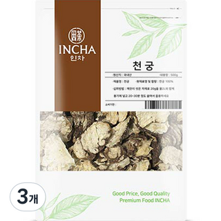 Incha 因茶 川芎茶, 500g, 3個