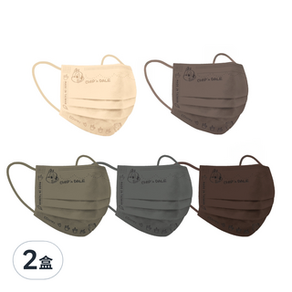 明基 幸福物語 迪士尼成人平面口罩 50片, 松果奇奇, 2盒