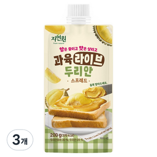 jyone 果肉Live 榴槤抹醬, 200g, 3個