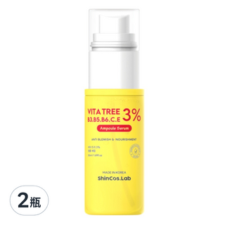 ShinCos.Lab 維他命3%亮白精華液, 50ml, 2瓶