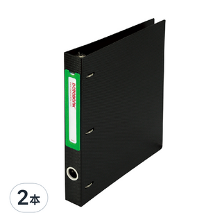 DaTaBanK 三田文具 A4 專案收納3孔夾資料夾 648DS, 2本, 綠色