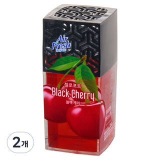 Air Fresh Jellopot 室內用芳香劑, 120g, 2個, 黑櫻桃香