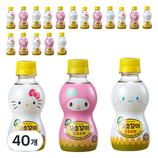 꼬소꼬미 유기농 옥수수차 캐릭터 랜덤발송, 200ml, 40개