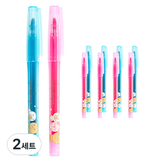 KAKAO FRIENDS Little 螢光筆 2色 x 5入組, 藍色, 粉紅色, 2套