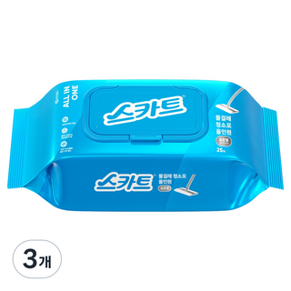 스카트 유한킴벌리 올인원 물걸레 청소포 25p, 3개