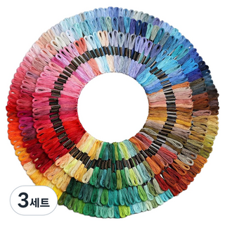 KHOHIMO 十字繡線 100色套組 5W0666, 3套, 隨機出貨