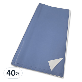 Madakkumi 雙面防水花束包裝紙, 40個, 28 湛藍色 白色