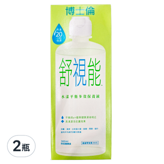 BAUSCH LOMB 博士倫 舒視能 水漾平衡多效保養液, 300ml, 2瓶