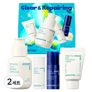 INNISFREE 假日A醇積雪草淡痕安瓶4件組, 2套