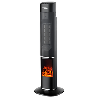TECO 東元 3D擬真火焰電暖器, 黑色, XYFYN3002CBB