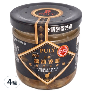 PULY 上品鵝油香蔥 200g, 4罐