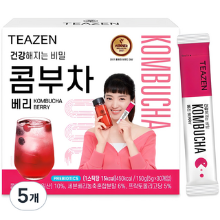 TEAZEN 茶禪 康普茶莓果, 30件, 5個, 5g