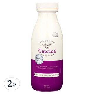 카프리나 산양밀크 버블배스 시어버터향, 2개, 800ml