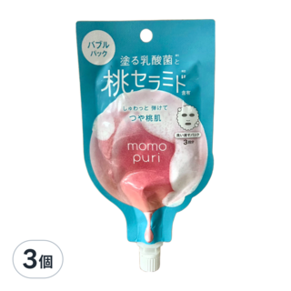 BCL 彈潤蜜桃面膜 亮活泡泡 20ml, 3個