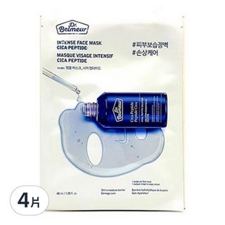 THE FACE SHOP 菲詩小舖 fmgt 台灣公司貨 肌本博士 積雪草胜太安瓶面膜 40ml, 4片, 1入