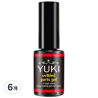 YUKI 頂級R系列UV LED飾品凝膠, 6個, 單一顏色